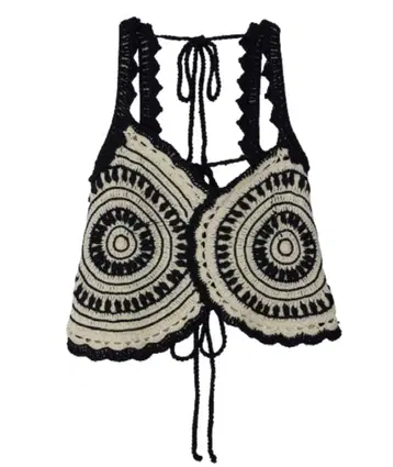 CROCHET COLOR SCHEME MOTIF BUSTIER