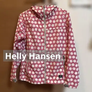 HELly Hansen 핑크 물방울 패턴 자켓