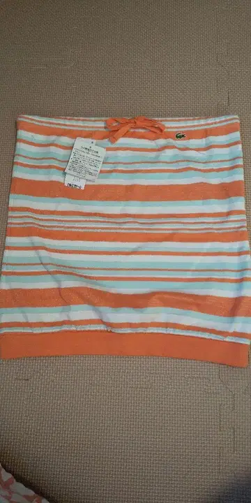 LACOSTE 스트라이프 베어 탑 택 포함 새상품
