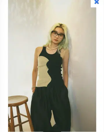 HeRIN.CYE mio yanase Wave knit bustier