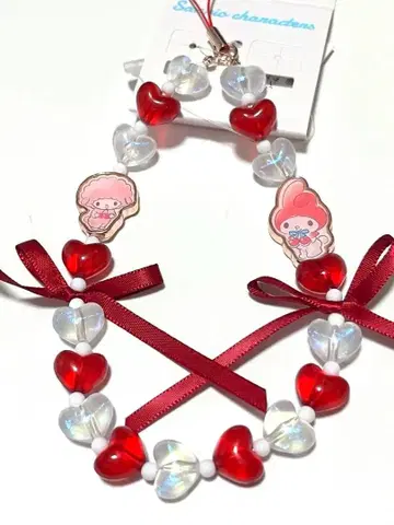 SANRIO 마이멜로디 마이스위트피아노 리본 참