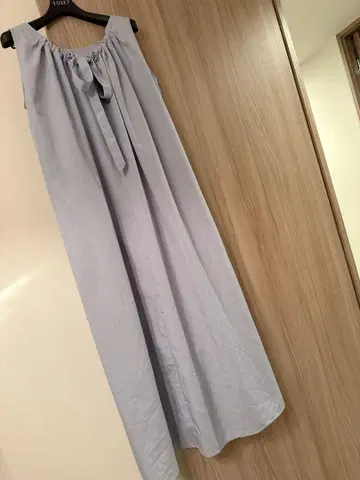 완판 Anne Coquine 리본 미사용 맥시 기장 원피스