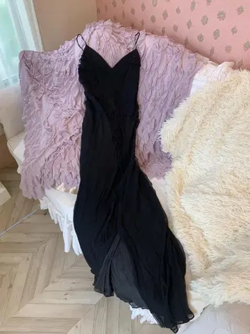 ZARA WOMAN 블랙 롱 드레스