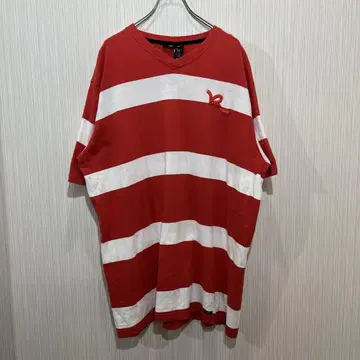 로카웨어 ROCA WEAR 스트릿 2XL 구제 의류 00s V넥 티셔츠
