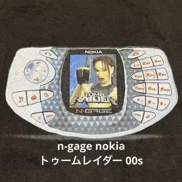 n-gage nokia 툼 레이더 00년대 티셔츠 노키아 한정판