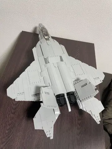대형 레고 작품 F-22 5세대 전투기 스텔스기 전체 길이 55cm