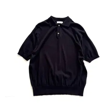 Ordinary fits 오디너리핏츠 반팔 피케 셔츠 블랙 0 일본제