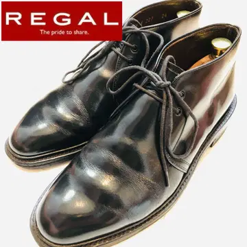 새상품급 정가 36,400엔! 리갈 REGAL 처카 부츠 플레인토 24
