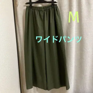 핸드메이드 와이드 팬츠 M