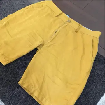 새상품급 EDWIN 하프 팬츠 머스타드 W88cm