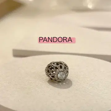 PANDORA 플라워 모티브 실버 참