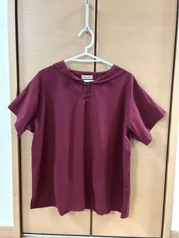 사만사 모스모스 삼각 스톨풍 컬러 블라우스 셔츠 미사용 새상품