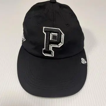 Pagelo Vintage P 로고 블랙 캡 파제로 블랙 프리 사이즈