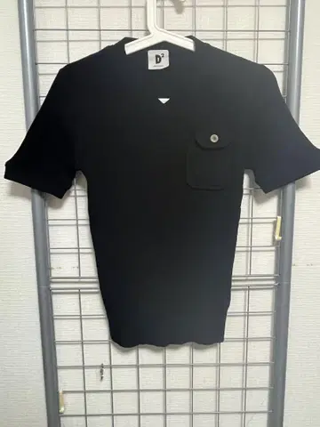 Dsquared2 반팔 니트 블랙