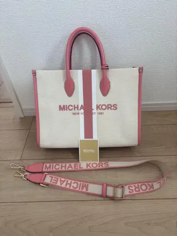MICHAEL KORS 토트백 베이지/핑크