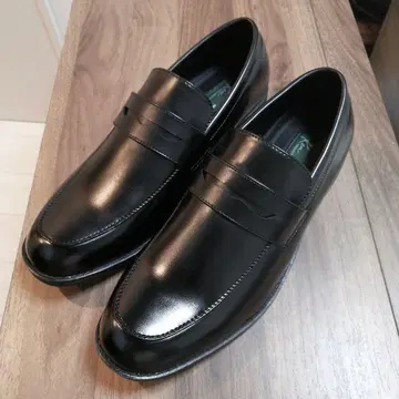 블랙 가죽 로퍼