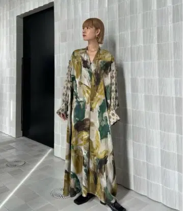 Ameri WATERCOLOR PAINT FLORAL DRESS