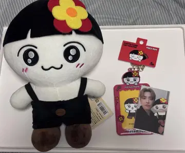 ATEEZ teezmon 홍중 하나몬 봉제 인형 트레이딩 카드 홀더