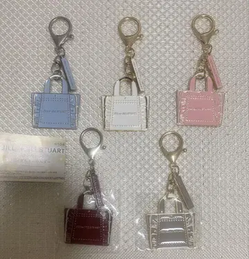 JILL by JILL STUART 프릴 토트 메탈 키링 5색 세트