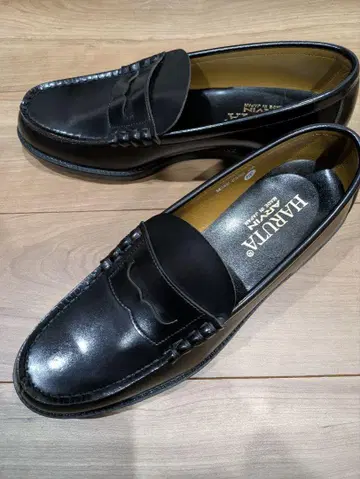 새상품 HARUTA 하루타 블랙 로퍼 28cm 폭넓음