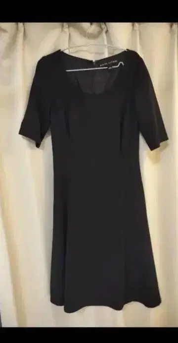 Ralph Lauren 블랙 반팔 무릎 기장 원피스