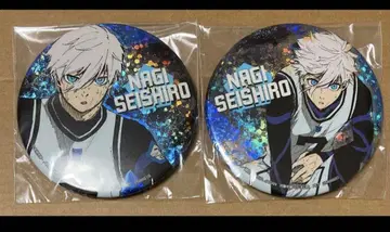 블루 록 블루록 홀로그램 캔뱃지 나기 세이시로 SEGA 한정판 2점 세트
