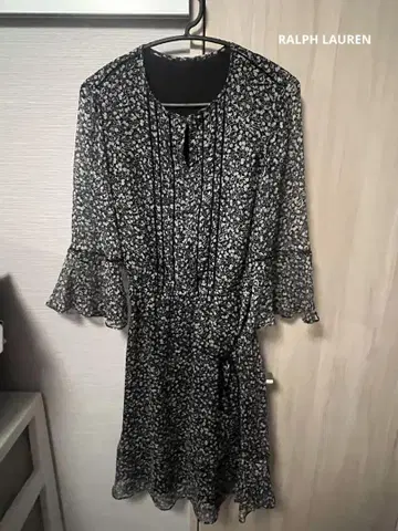 [미사용] 랄프 로렌 원피스 꽃무늬 비침 M