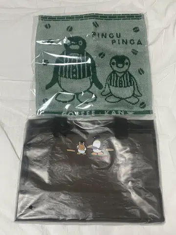 커피칸 썸머백 2025 핑구 클리어백 타월