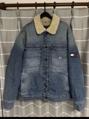 TOMMY JEANS 보아 옷깃 데님 자켓 L 사이즈