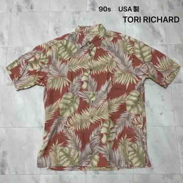 90년대 USA 제 TORI RICHARD 알로하 셔츠 반팔 빈티지
