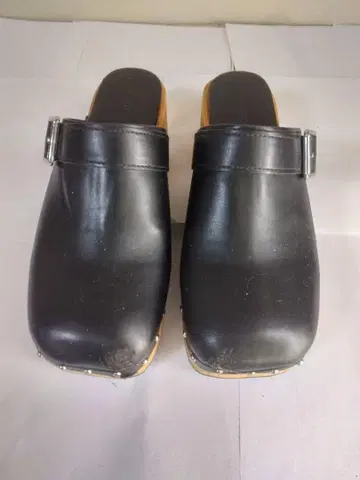 MOUSSY 스터드 블랙 클로그 샌들 L 사이즈