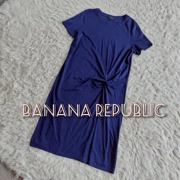 BANANA REPUBLIC 반팔 드레이프 원피스