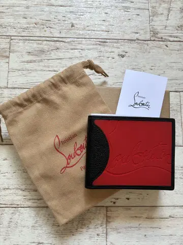 Christian Louboutin 접이식 지갑 레드/블랙