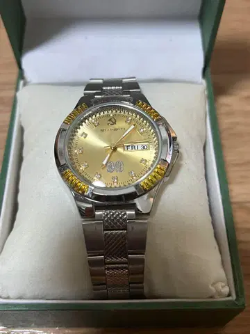 레어 실물 중국 공산당 탄생 90주년 기념 중국군 장군용 시계 골드