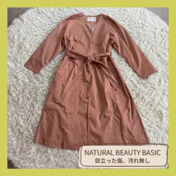 NATURAL BEAUTY BASIC 롱 코트 핑크