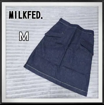 새상품 MILKFED./밀크페드 데님 미니 스커트 사이즈 M 인디고