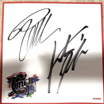 B'z LIVE-GYM 2011 C'mon 사인 색지