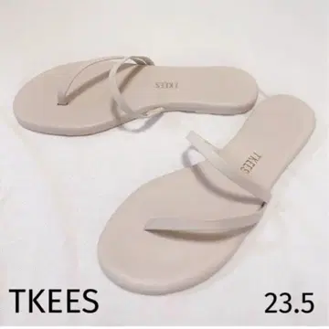티키즈 샌들 베이지 플립플랍 TKEES 37 23.5