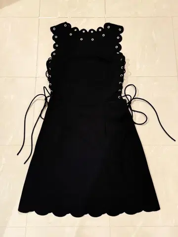 수입 레이스업 원피스