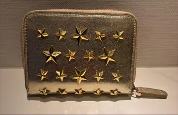 추천! Jimmychoo 골드 별 모양 스터드 반지갑