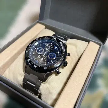 SEIKO PROSPEX 솔라 쿼츠 크로노그래프 손목시계 V174