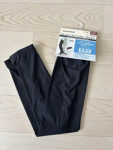 새상품 몽벨 트레일 쿨 암커버 M 블랙