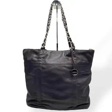컨디션 최상 FURLA 훌라 토트백 원 숄더백 브라운 가죽