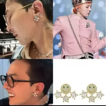 G-DRAGON 지용 착용 귀걸이
