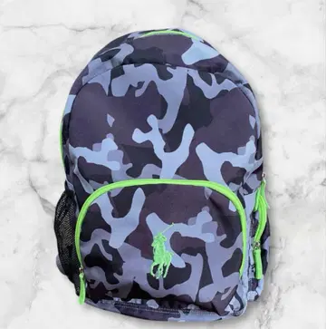 POLO RALPH LAUREN 백팩 카모 패턴 형광 그린