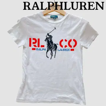폴로 랄프 로렌 RALPHLUREN 티셔츠 화이트 S 빅 로고 RL