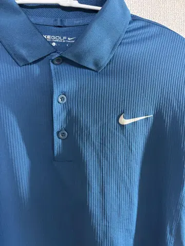 Nike 스트라이프 폴로셔츠 파랑 L