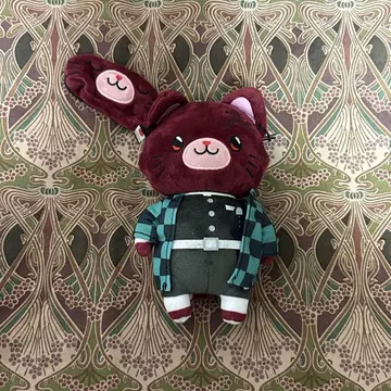 카마도 탄지로 안대 봉제 인형 키링 withCAT