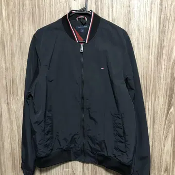 TOMMY HILFIGER 블랙 나일론 재킷 L 사이즈