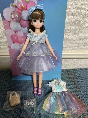 리카 보라색 드레스 인형